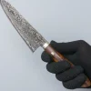 Shigeki Tanaka SG2 Damascus Ironwood Santoku 17 cm