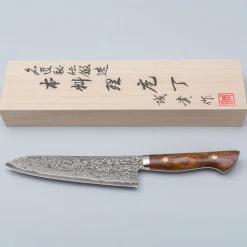 Shigeki Tanaka SG2 Damascus Ironwood Gyuto 18 cm