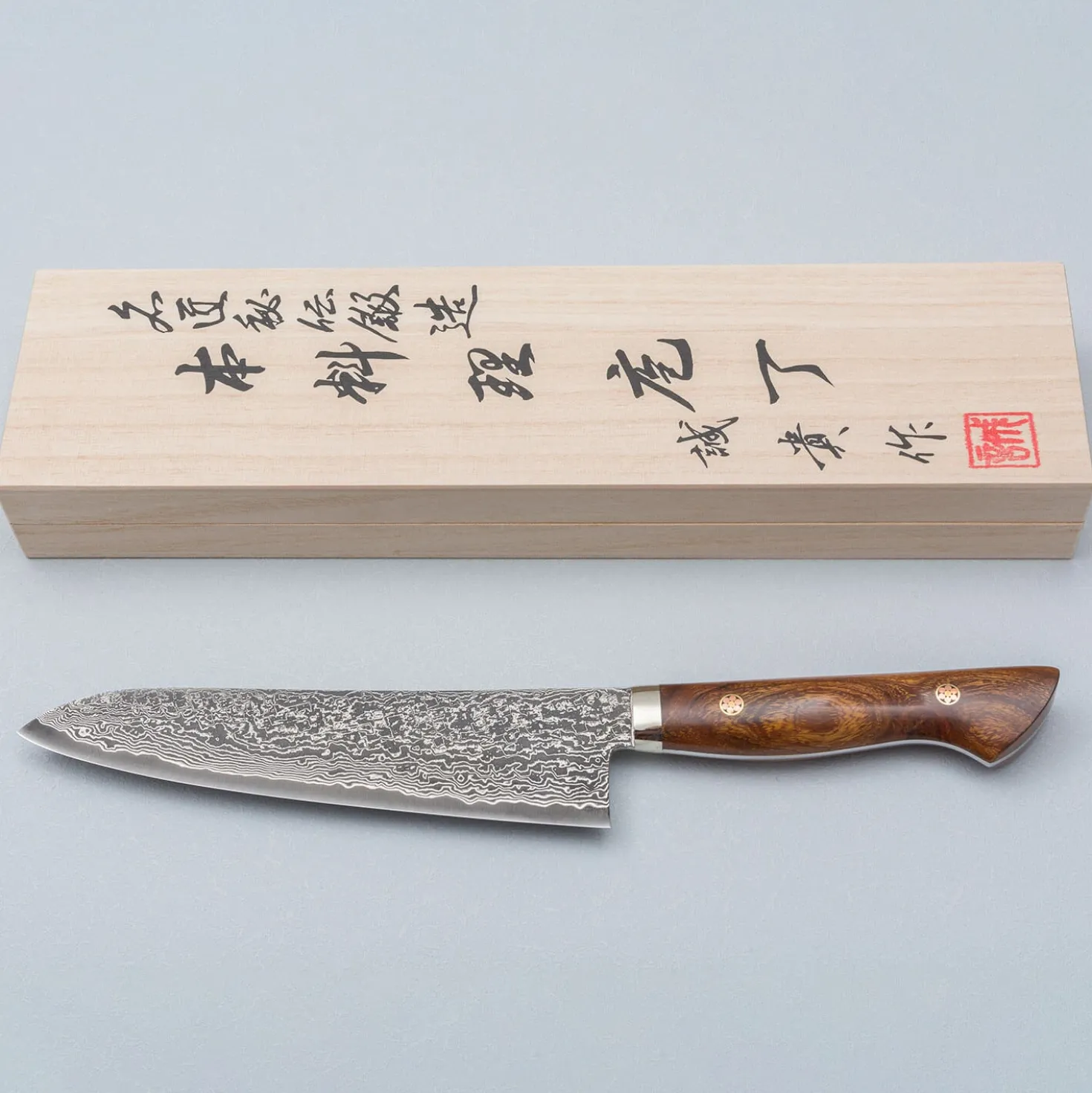 Shigeki Tanaka SG2 Damascus Ironwood Gyuto 18 cm