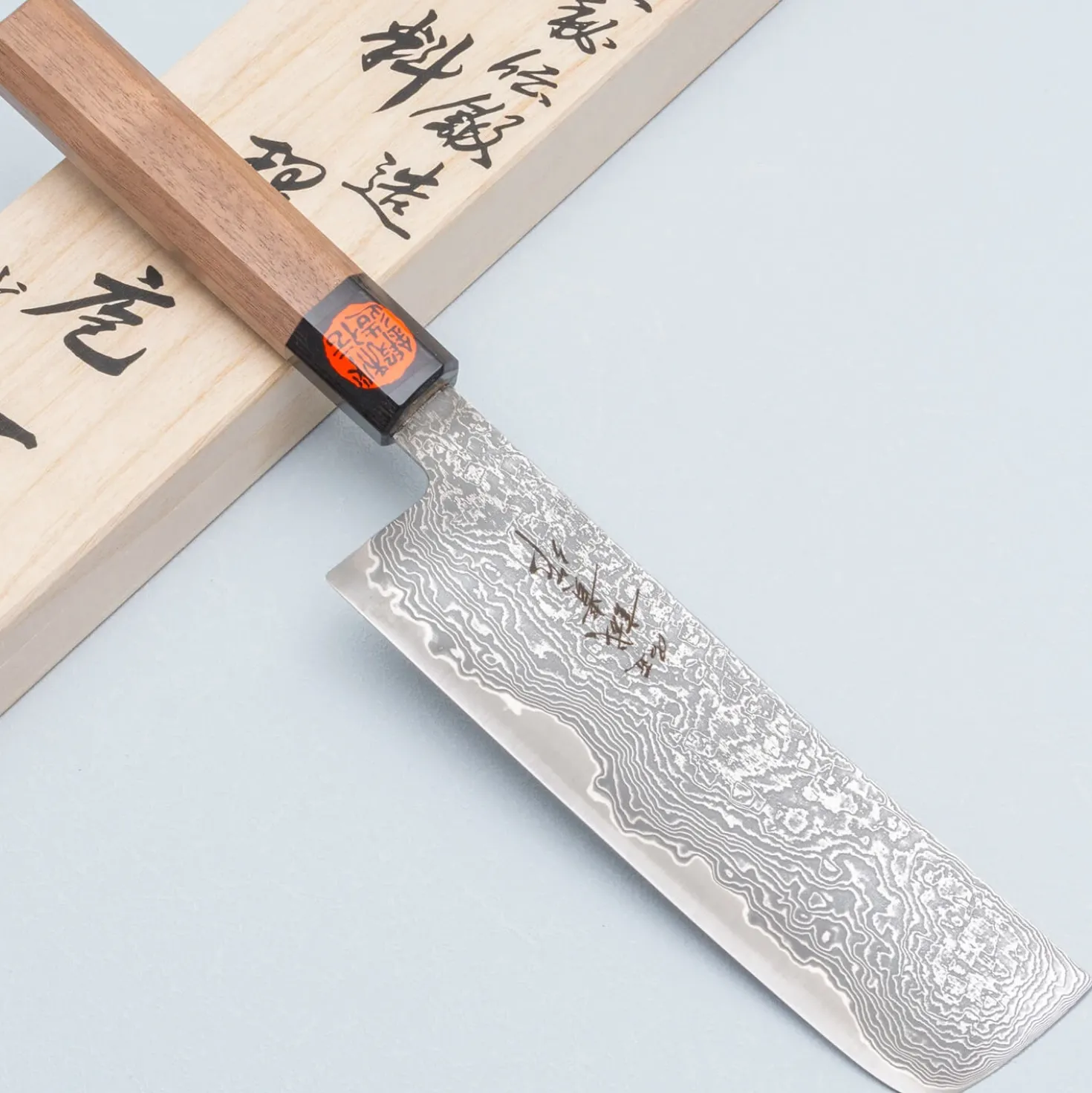 Shigeki Tanaka SG2 Damascus Nakiri 17 cm