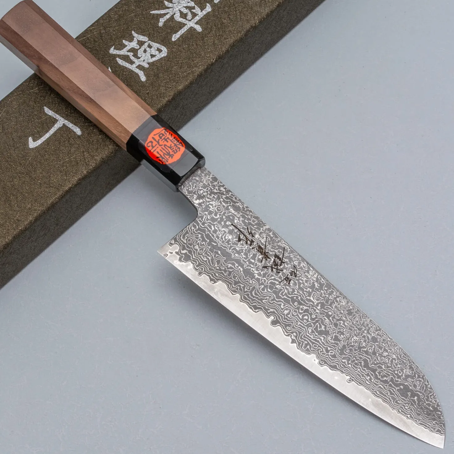 Shigeki Tanaka SG2 Damascus Santoku 16.5 cm