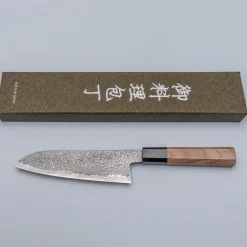 Shigeki Tanaka SG2 Damascus Santoku 16.5 cm