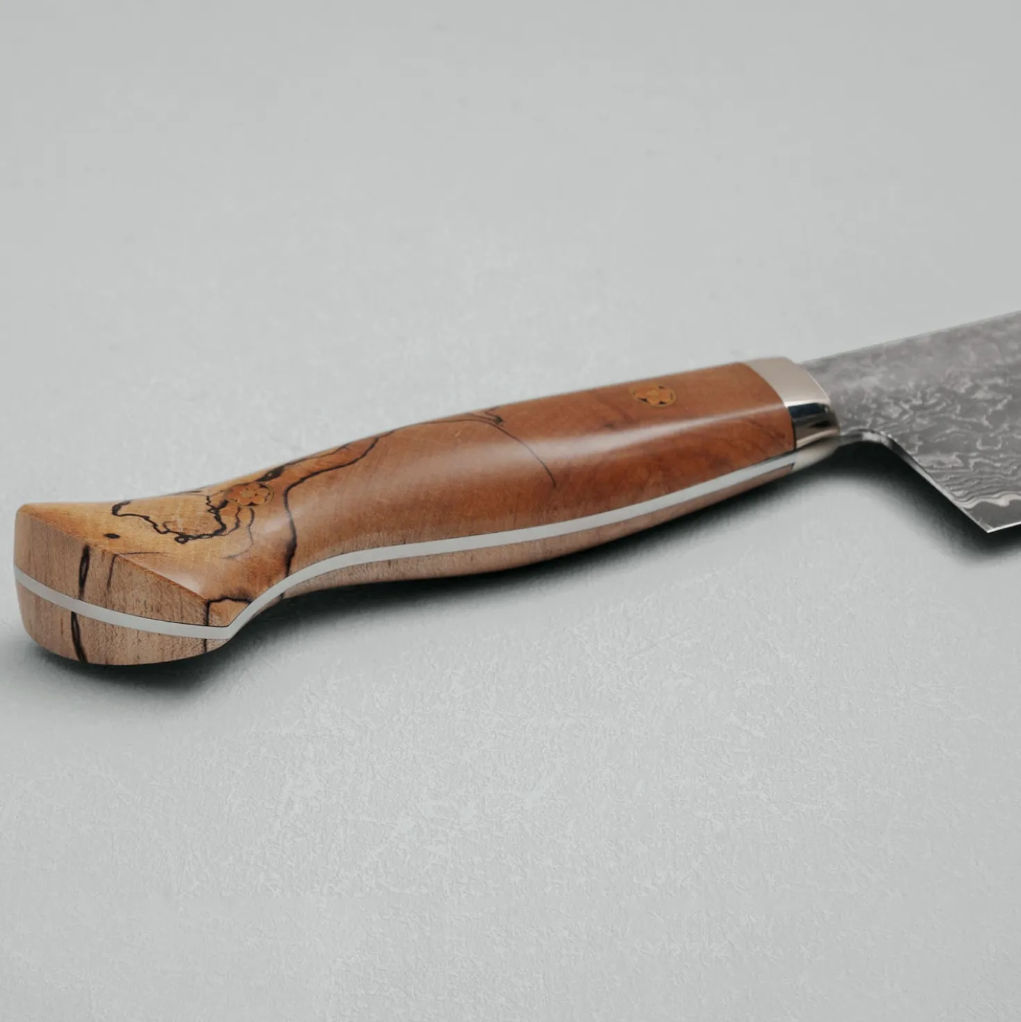 Shigeki Tanaka SG2 Damascus Spalted wood Nakiri