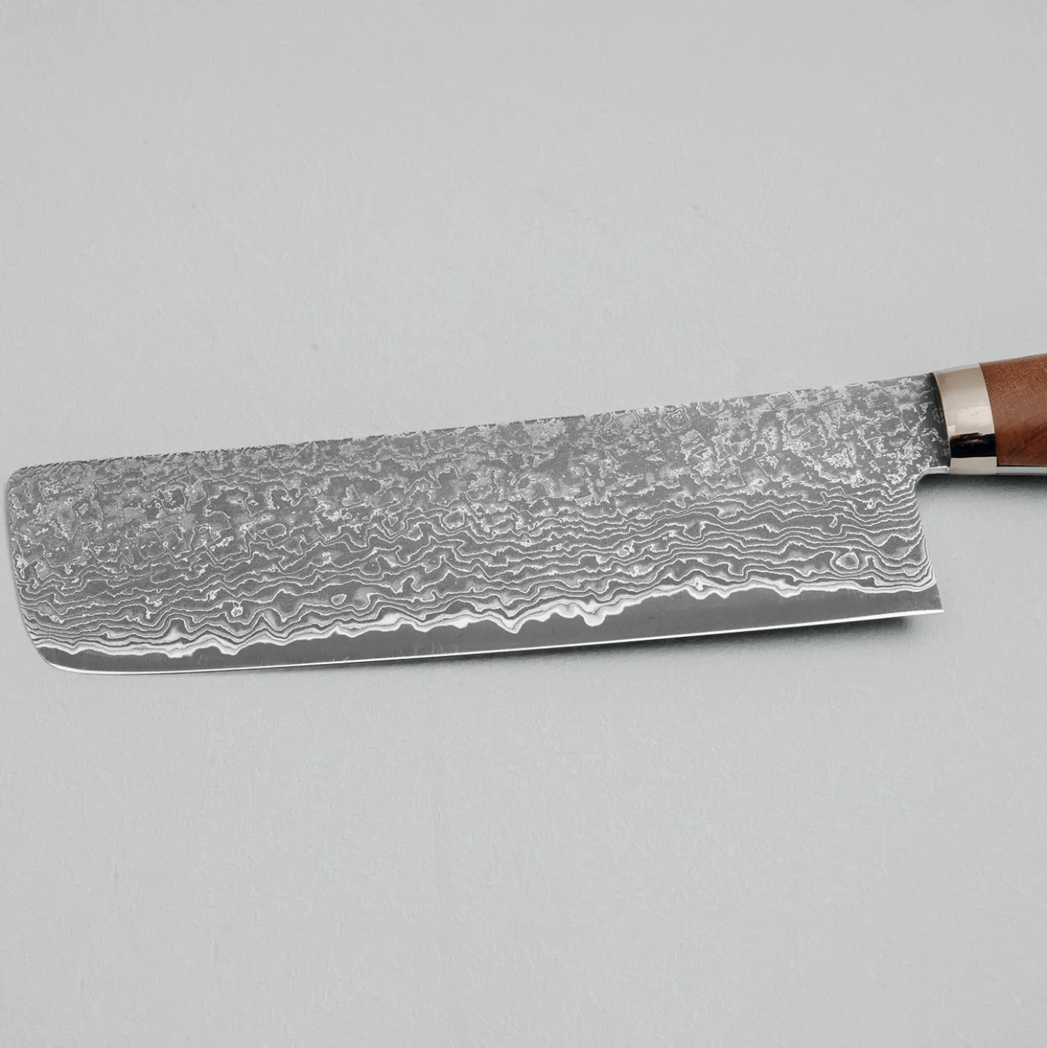 Shigeki Tanaka SG2 Damascus Spalted wood Nakiri