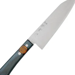 Shigeki Tanaka VG10 Damascus Western Blue Santoku 16.5 cm