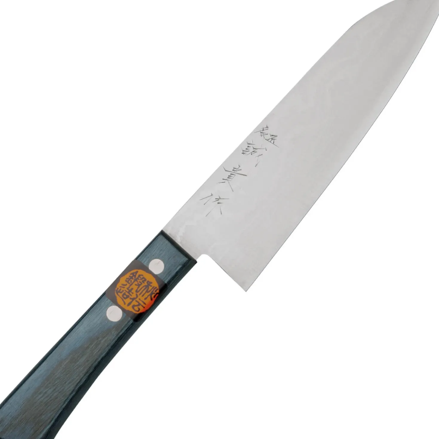 Shigeki Tanaka VG10 Damascus Western Blue Santoku 16.5 cm