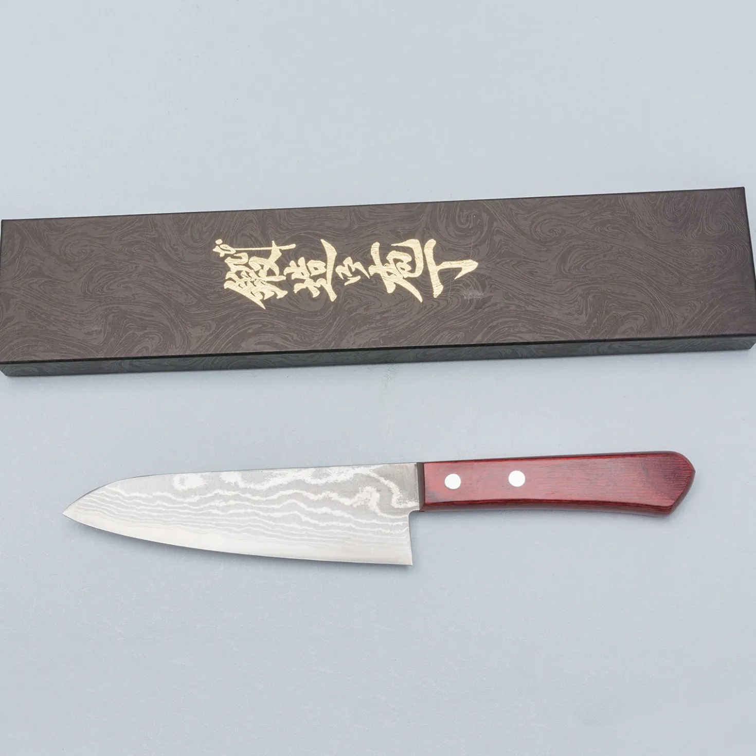 Shigeki Tanaka VG10 Damascus Western Santoku 14.5 cm