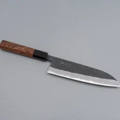 Shiro Kamo Aogami Super Kurouchi Wenge Santoku 18 cm
