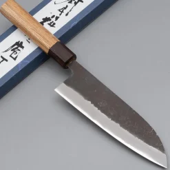 Shiro Kamo Aogami Super Kurouchi Santoku 16.5 cm