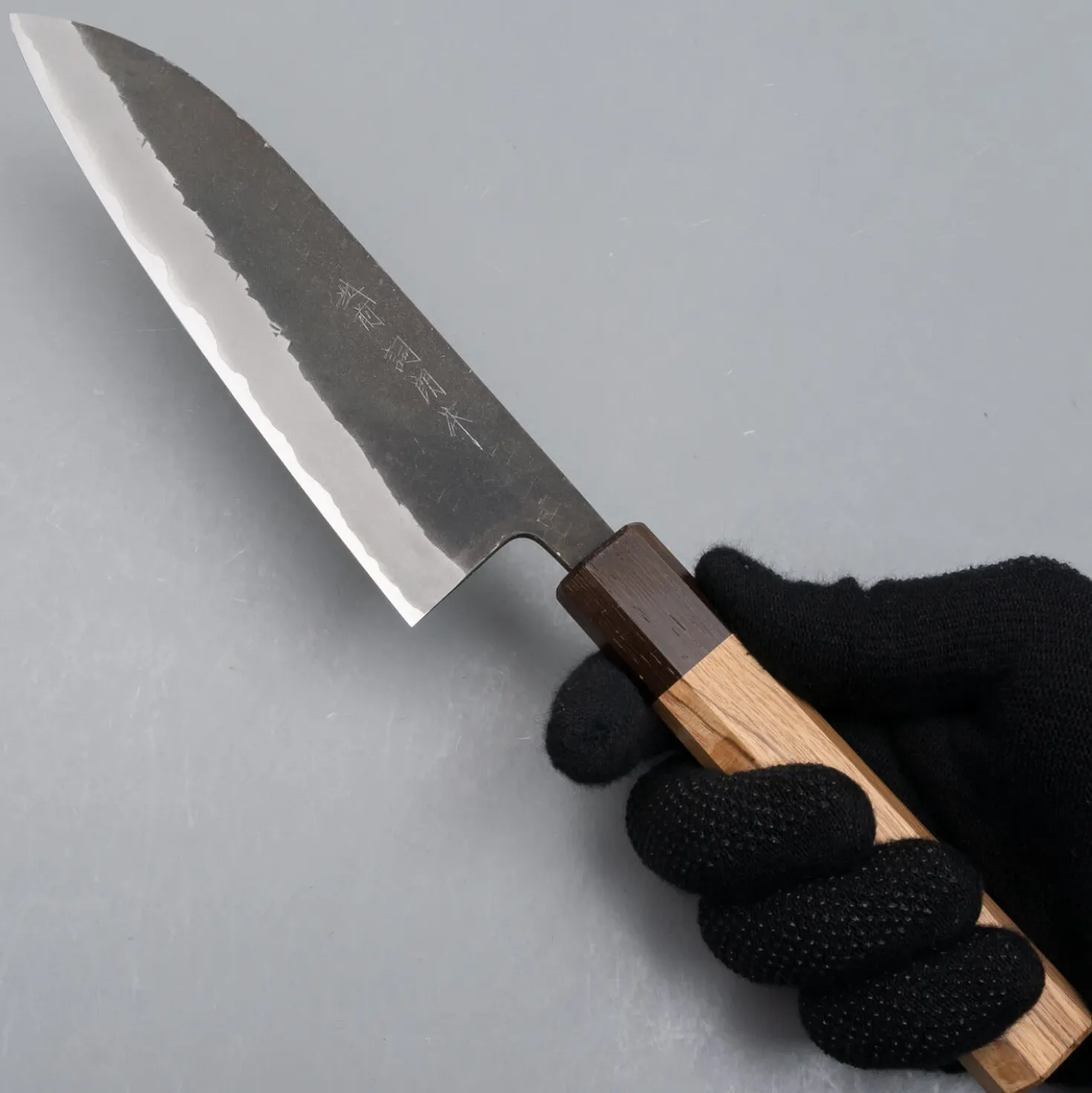 Shiro Kamo Aogami Super Kurouchi Santoku 16.5 cm