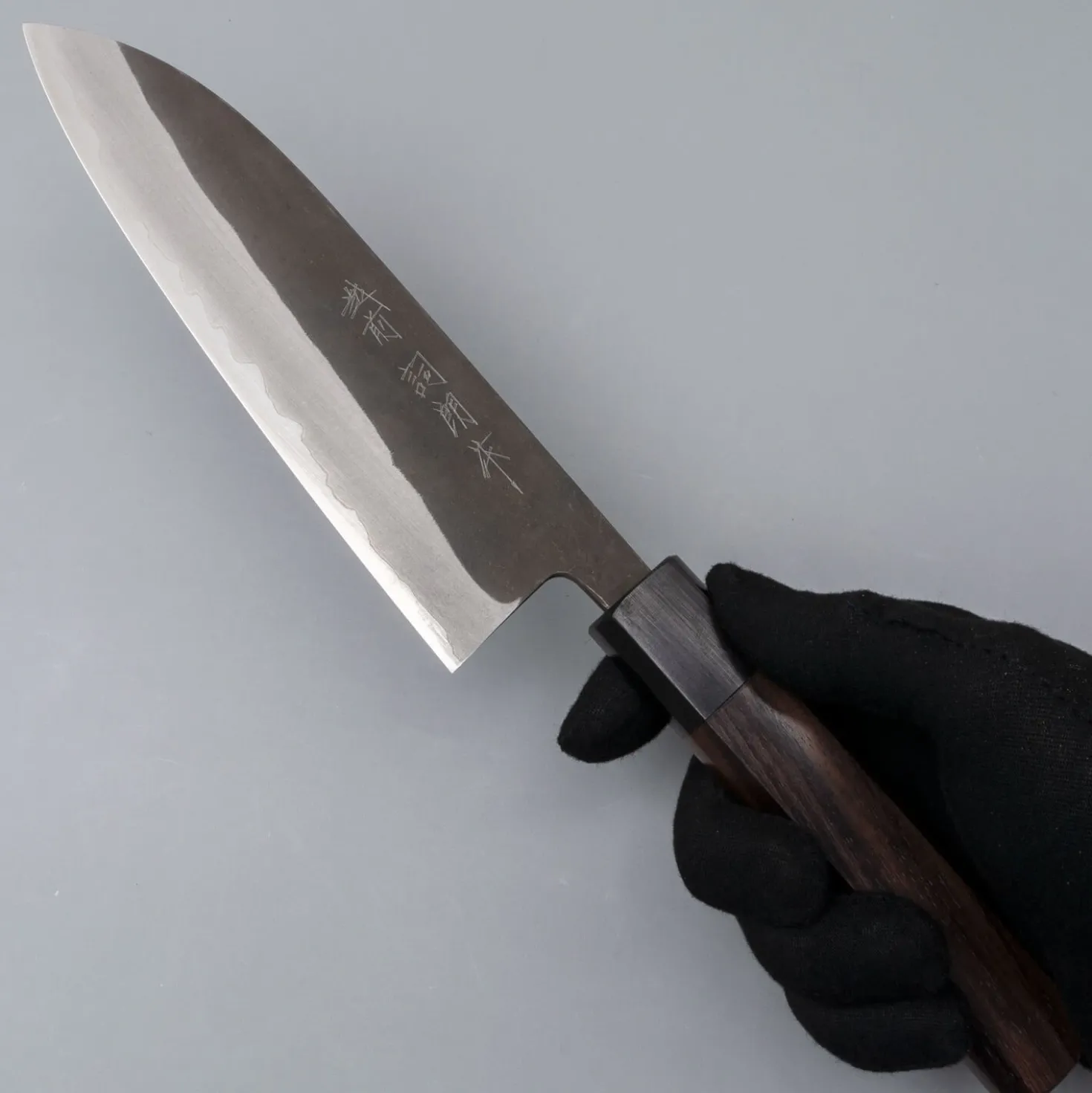Shiro Kamo Aogami Super Kurouchi Santoku 16.5 cm