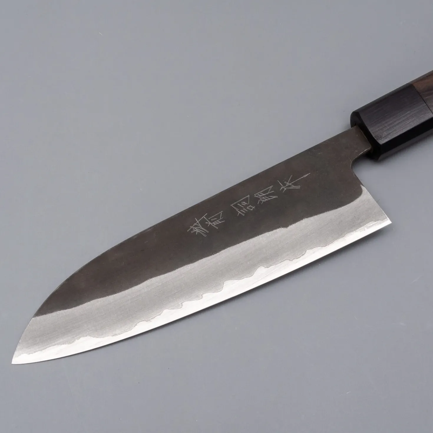 Shiro Kamo Aogami Super Kurouchi Santoku 16.5 cm