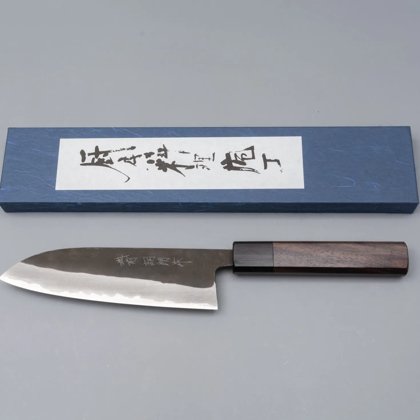 Shiro Kamo Aogami Super Kurouchi Santoku 16.5 cm
