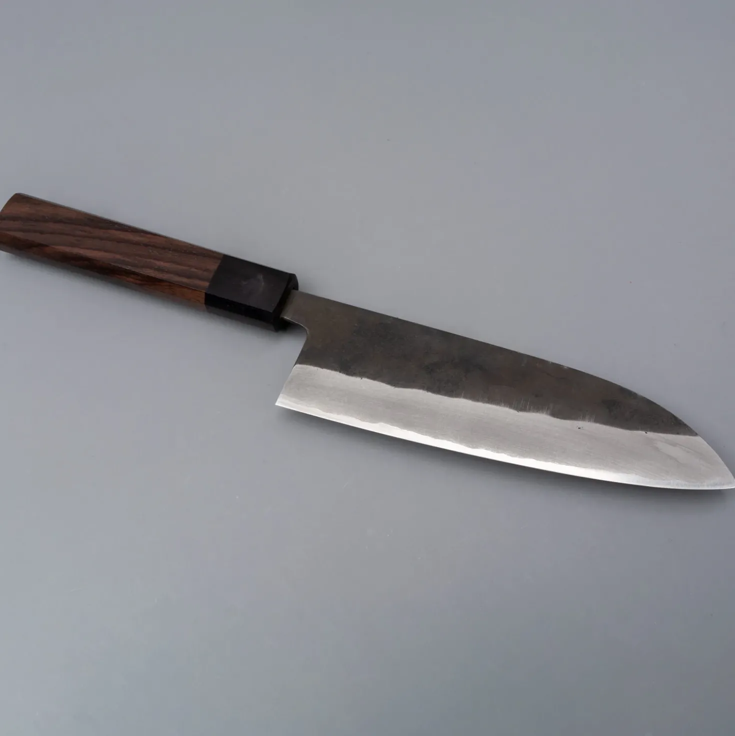 Shiro Kamo Aogami Super Kurouchi Santoku 16.5 cm