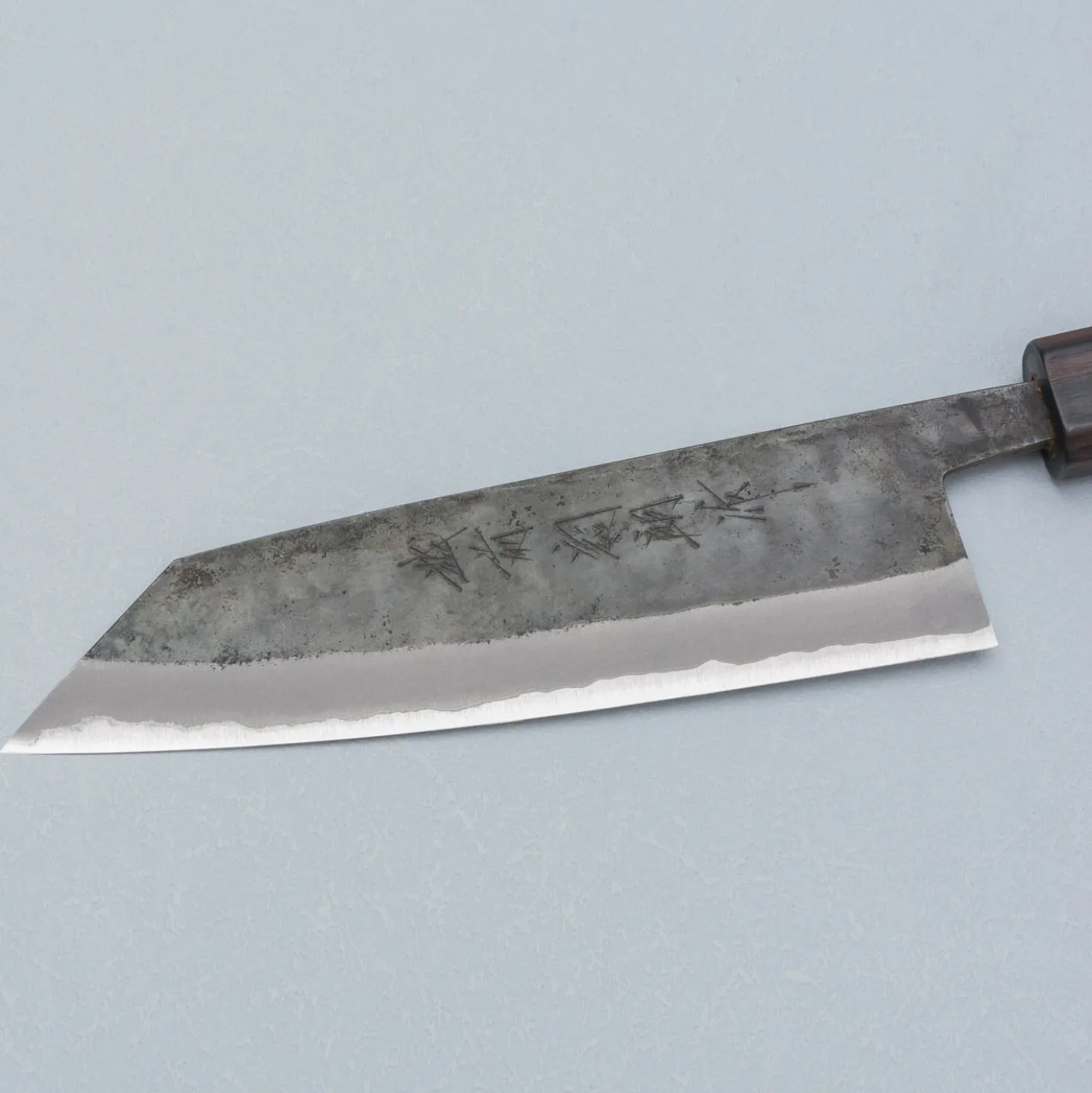 Shiro Kamo Aogami Super Kurouchi bunka 17 cm