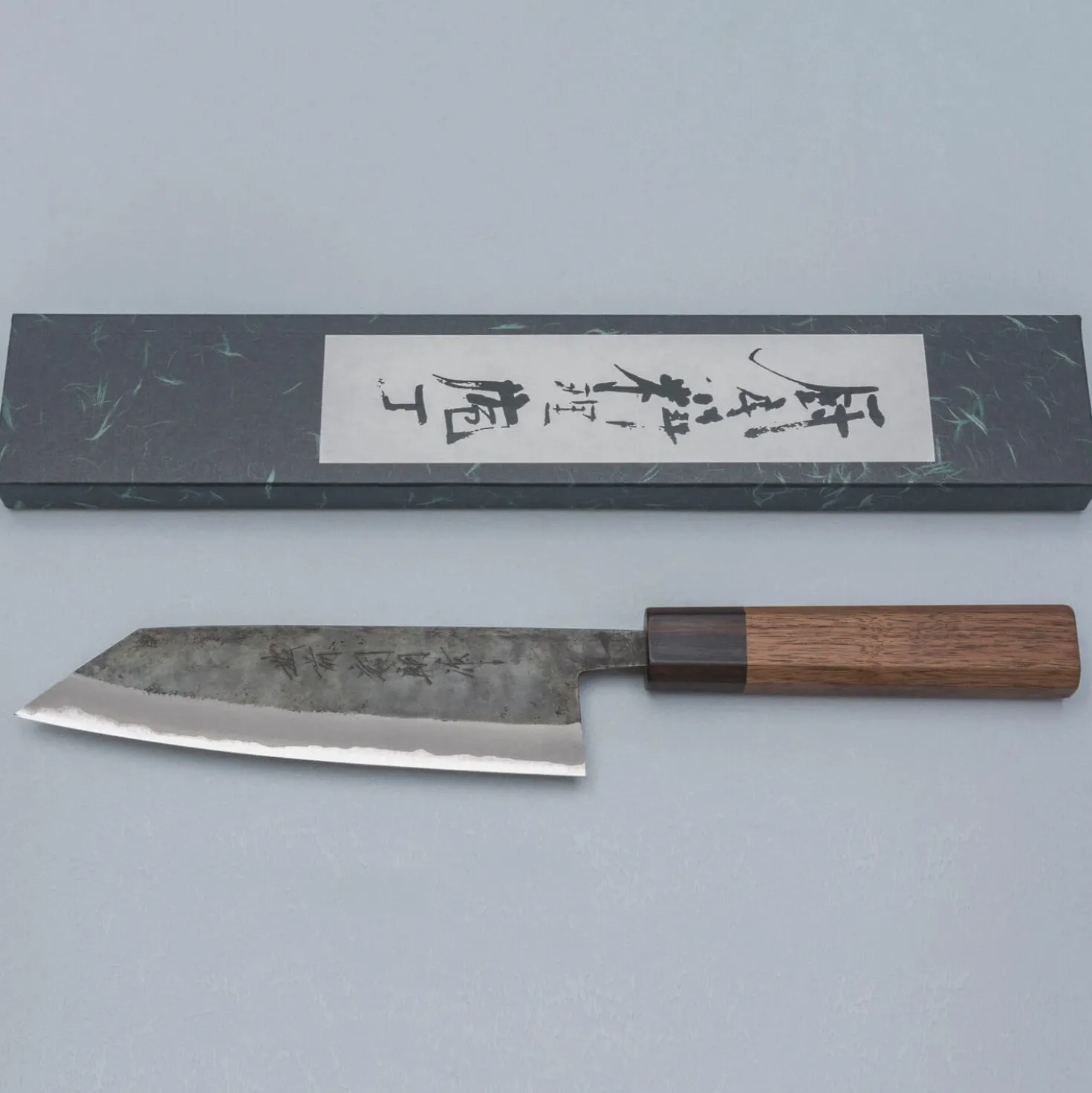 Shiro Kamo Aogami Super Kurouchi bunka 17 cm