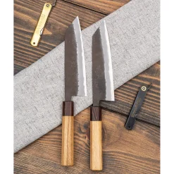 Shiro Kamo Aogami Super Kurouchi Bunka 17 cm