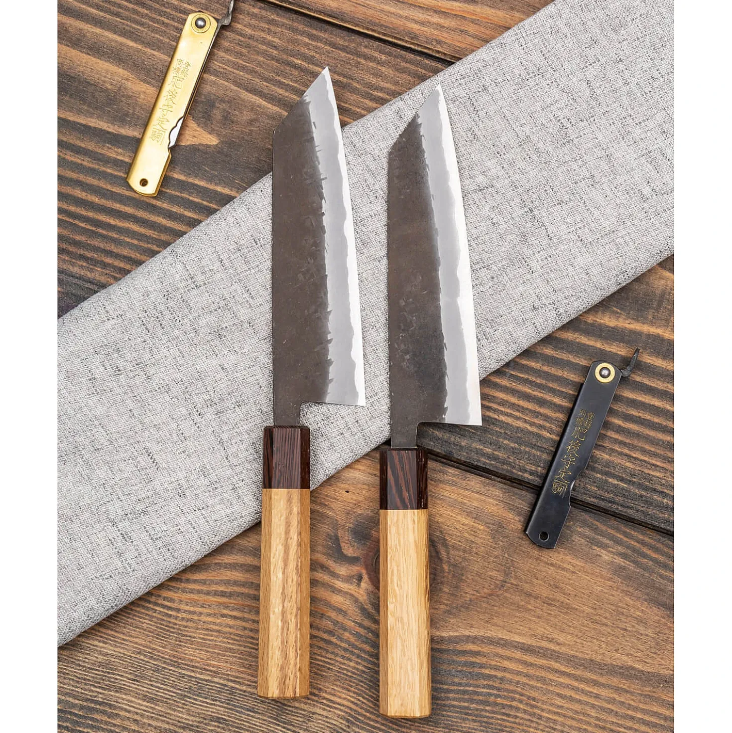 Shiro Kamo Aogami Super Kurouchi Bunka 17 cm