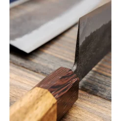 Shiro Kamo Aogami Super Kurouchi Bunka 17 cm