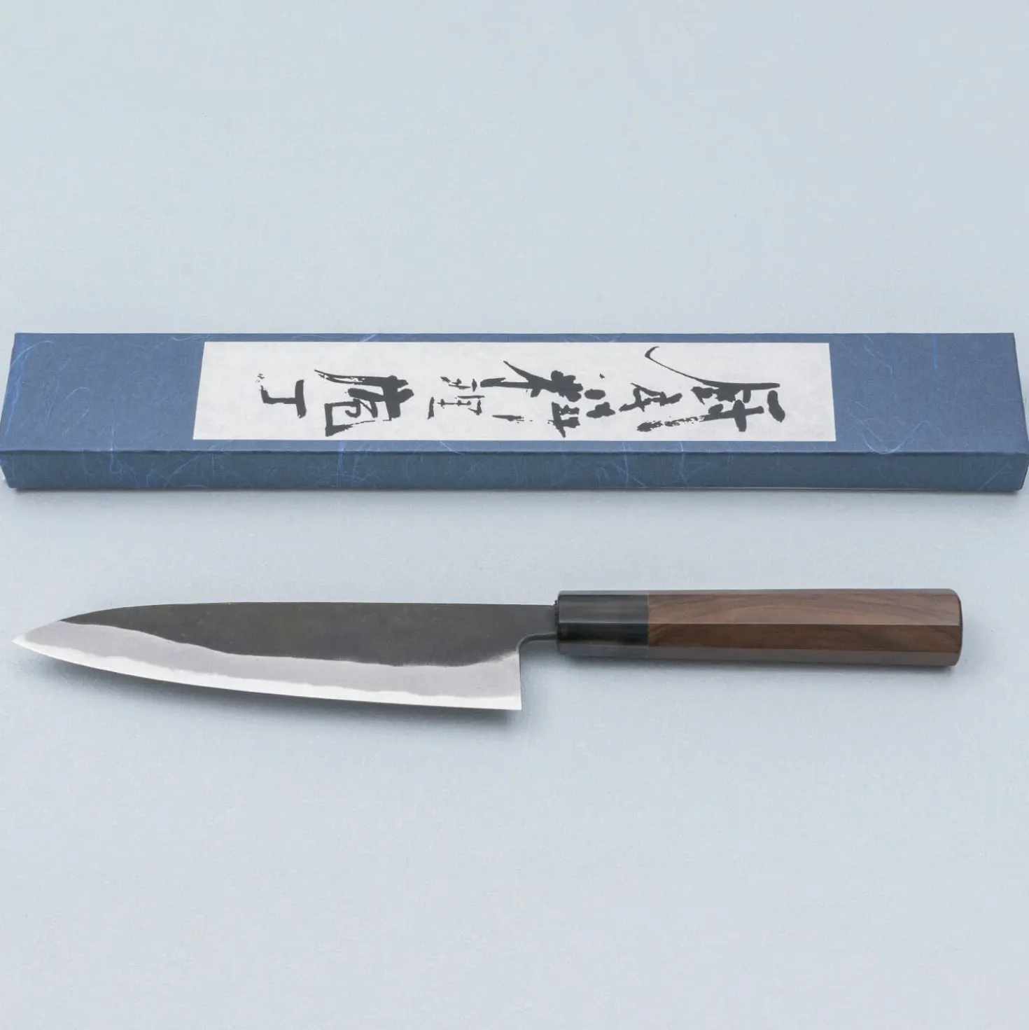Shiro Kamo Aogami Super Walnut Petty 15 cm