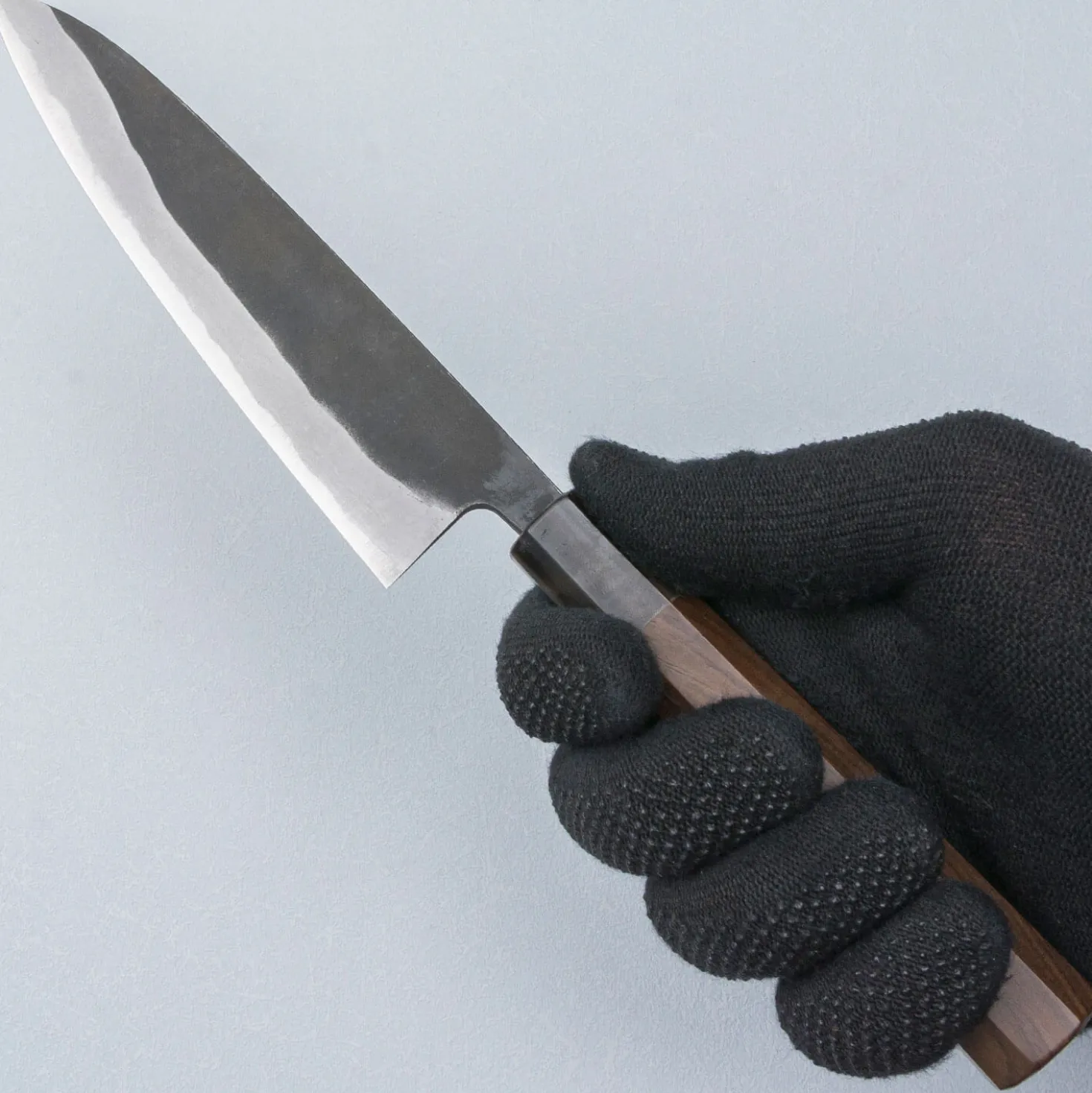 Shiro Kamo Aogami Super Walnut Petty 15 cm