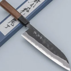Shiro Kamo Aogami Super Walnut Santoku