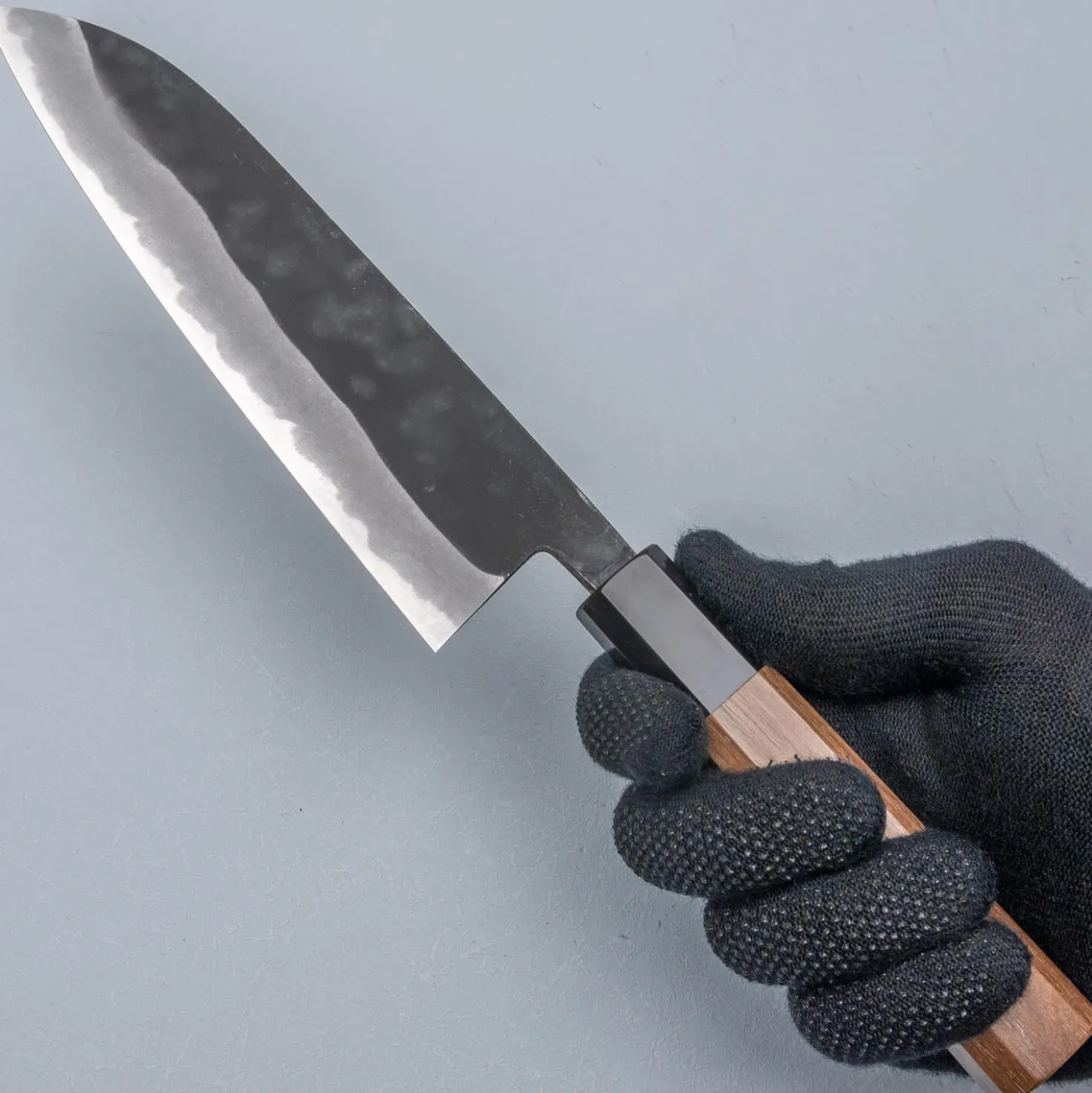 Shiro Kamo Aogami Super Walnut Santoku