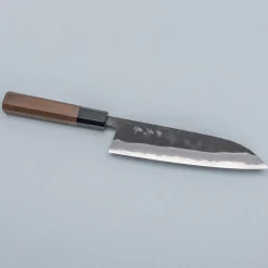 Shiro Kamo Aogami Super Walnut Santoku