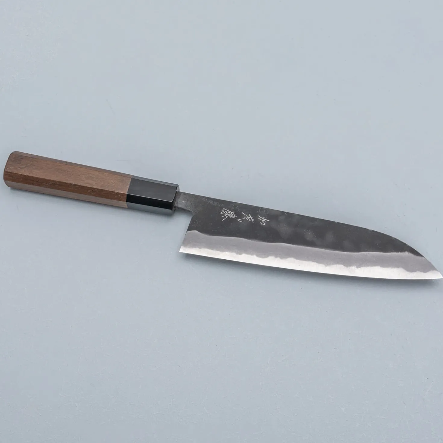 Shiro Kamo Aogami Super Walnut Santoku