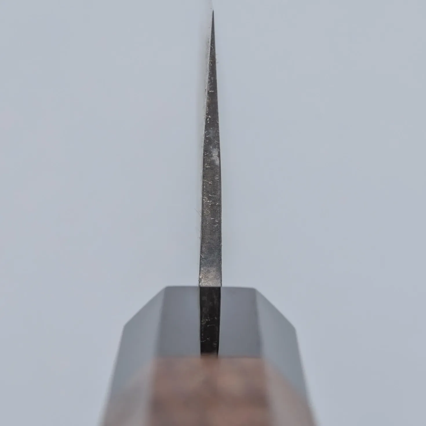 Shiro Kamo Aogami Super Walnut Bunka 17 cm