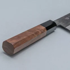 Shiro Kamo Aogami Super Walnut Bunka 17 cm
