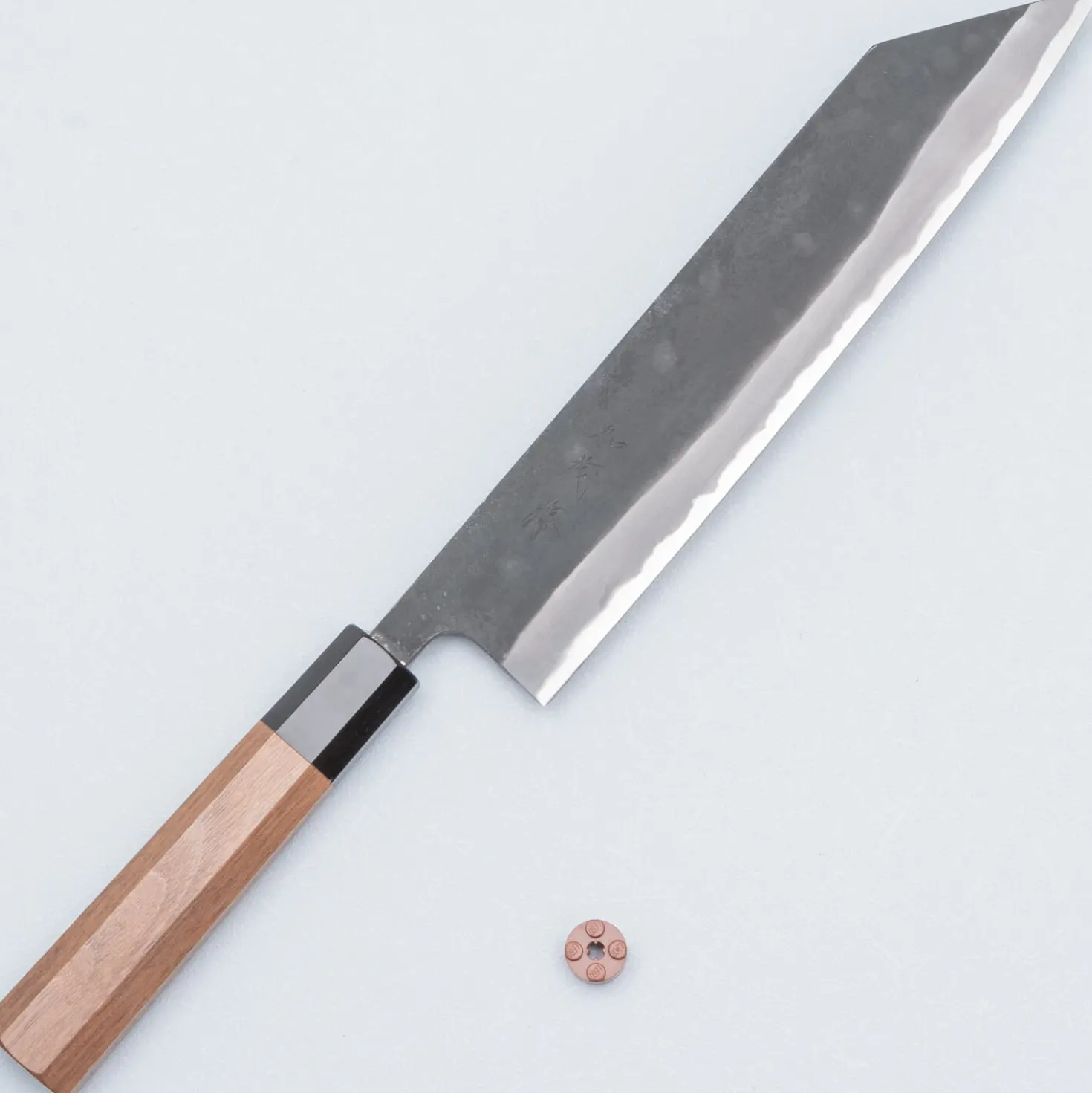 Shiro Kamo Aogami Super Walnut Kiritsuke 24 cm