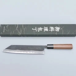 Shiro Kamo Aogami Super Walnut Kiritsuke 21 cm