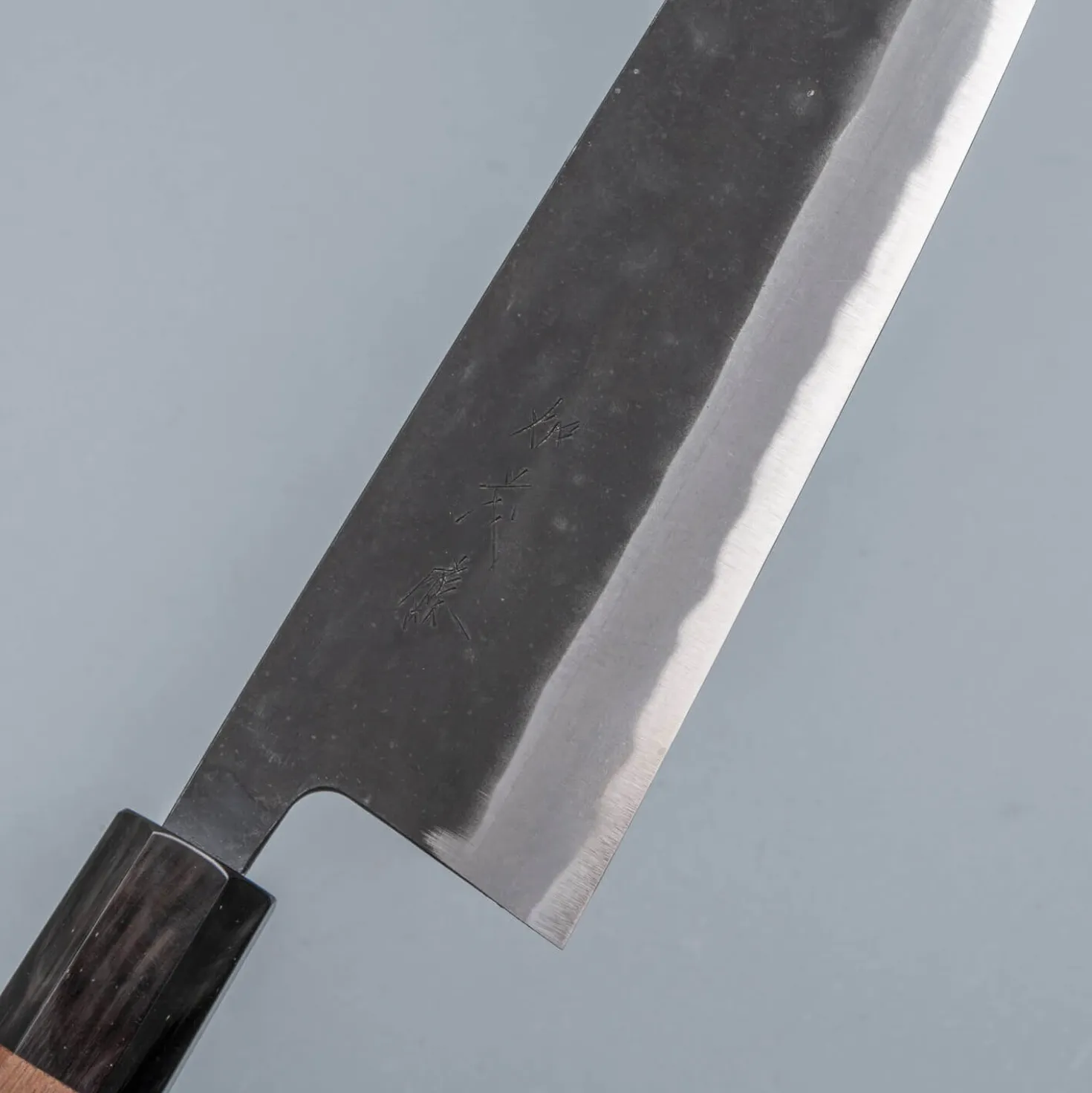 Shiro Kamo Aogami Super Walnut Gyuto 24 cm