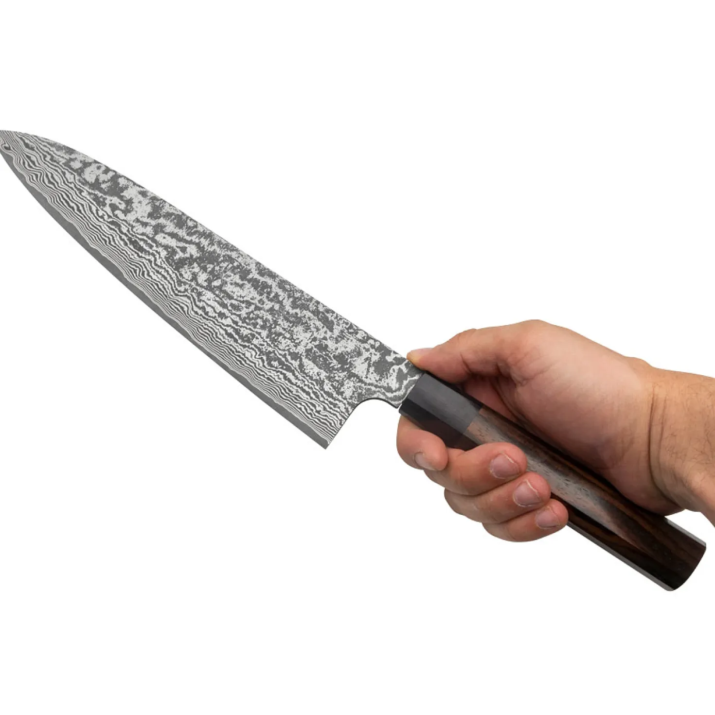 Shiro Kamo SG2 Damast Koksmes 24 cm