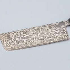 Shiro Kamo SG2 Damast Walnut Nakiri 18 cm