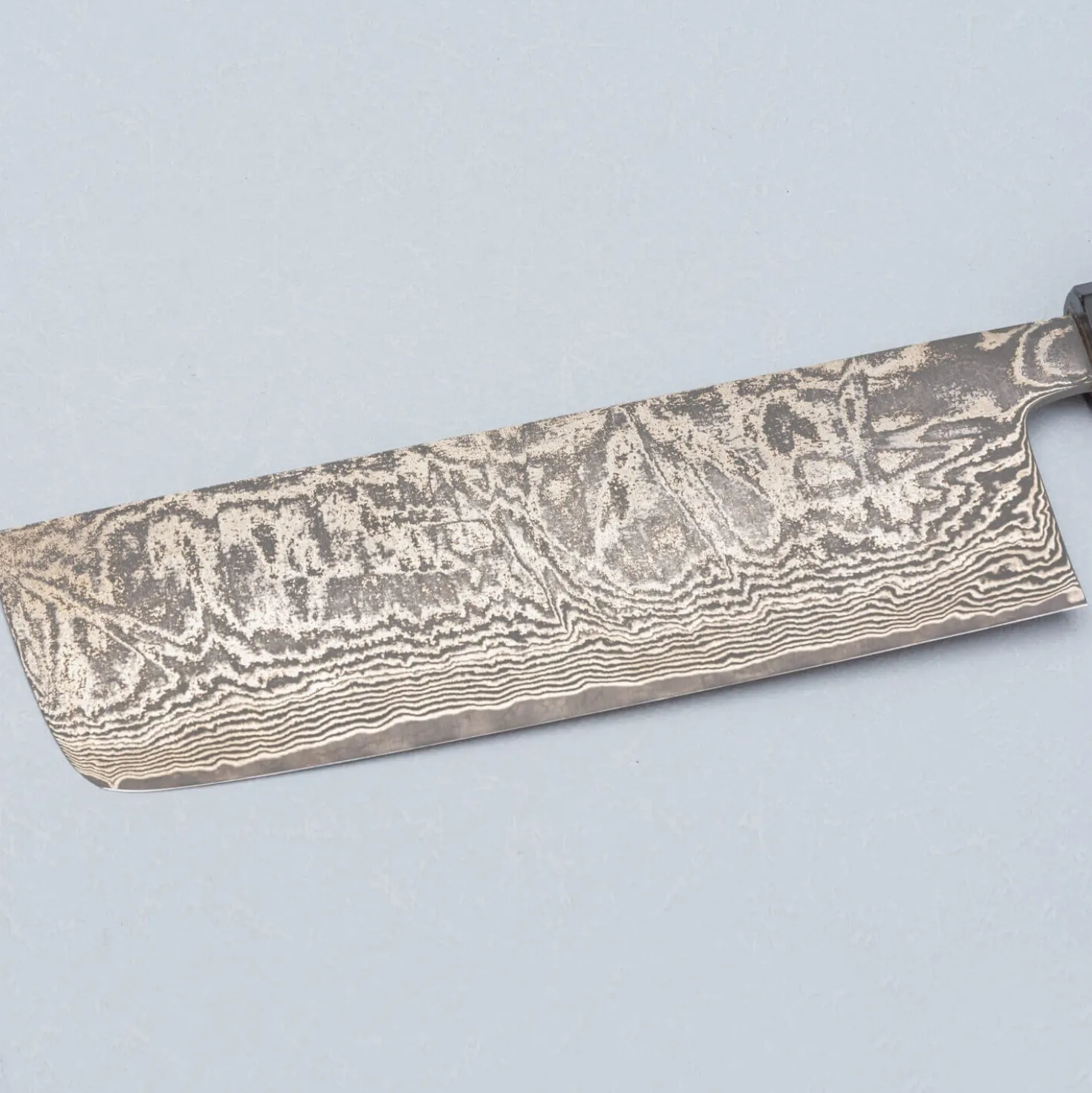 Shiro Kamo SG2 Damast Walnut Nakiri 18 cm