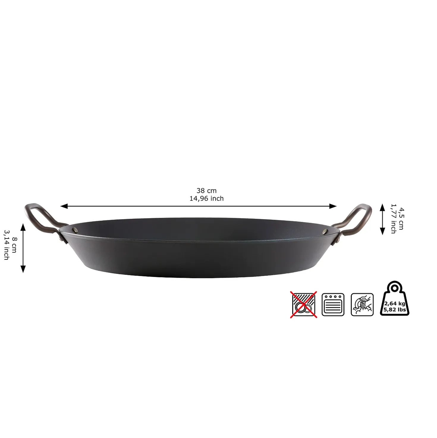 Skottsberg Carbon Partypan 38 cm