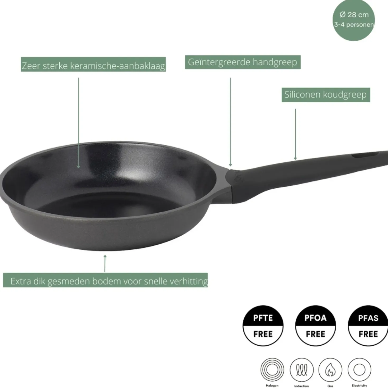 Sola Ceramic Deluxe Hapjespan 28 cm
