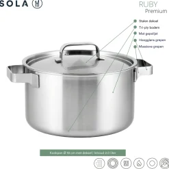 Sola Ruby Pannenset 4-delig