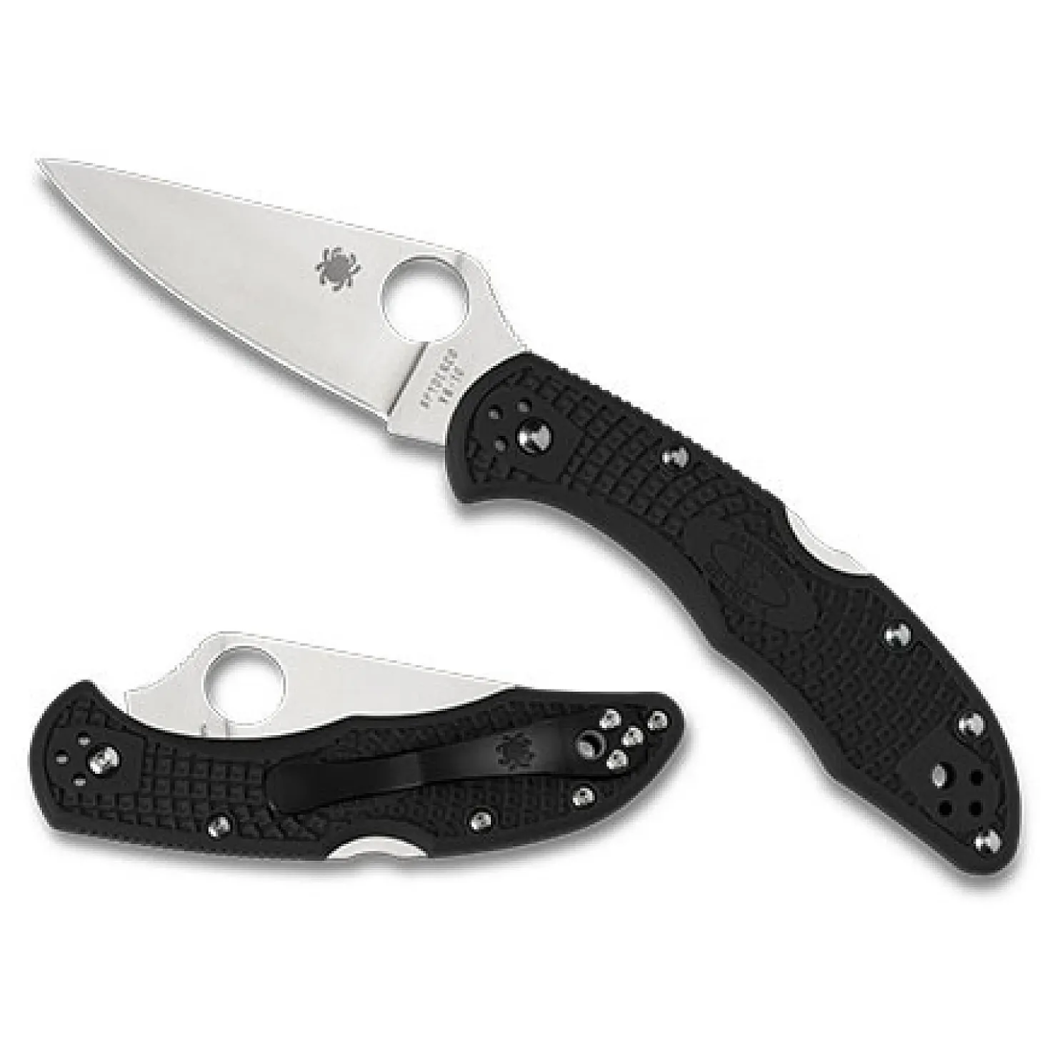 Spyderco Delica 4 Flatground Black VG-10 Zakmes
