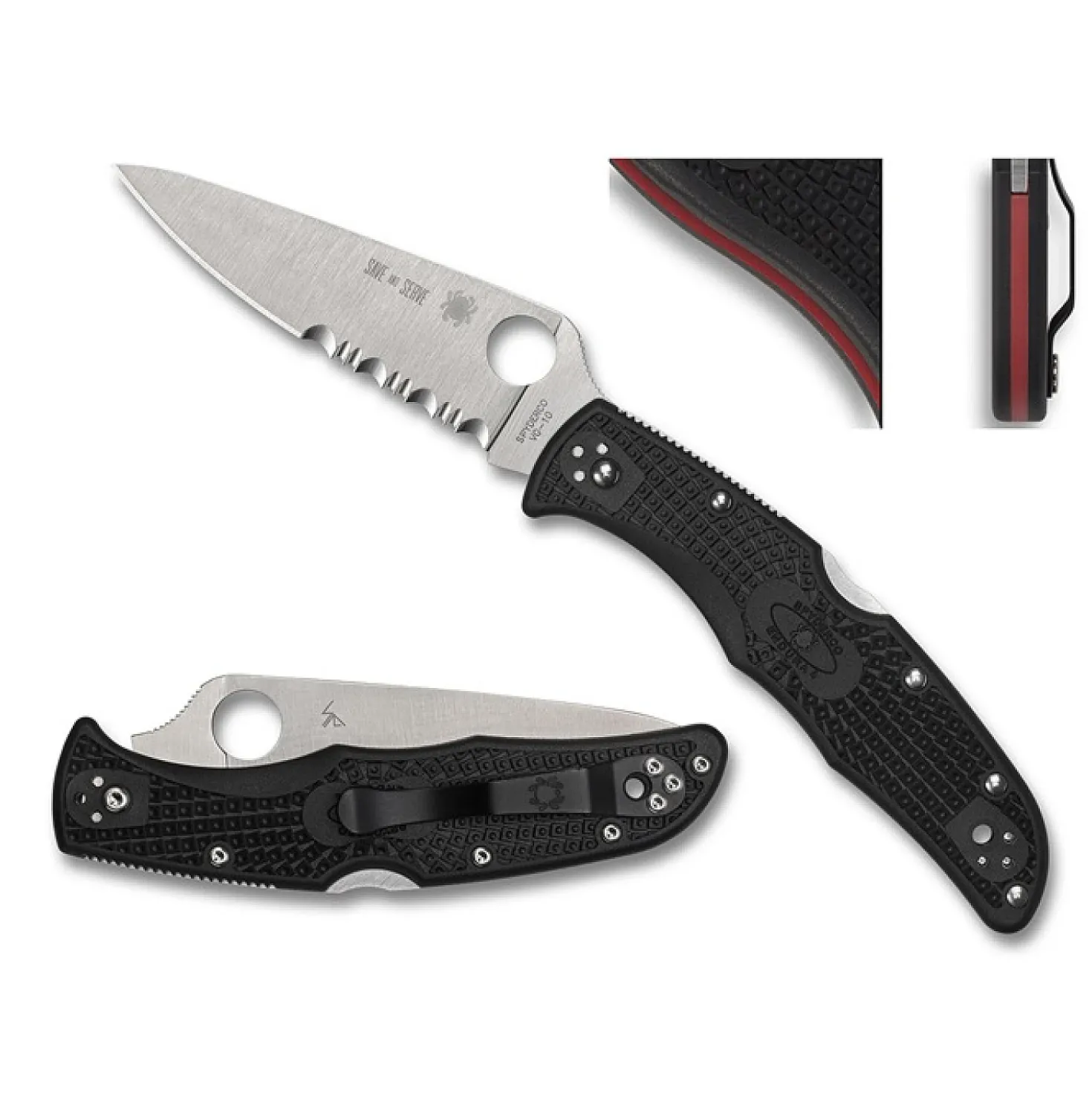 Spyderco Endura 4 Zakmes Thin Red Line Limited Edition