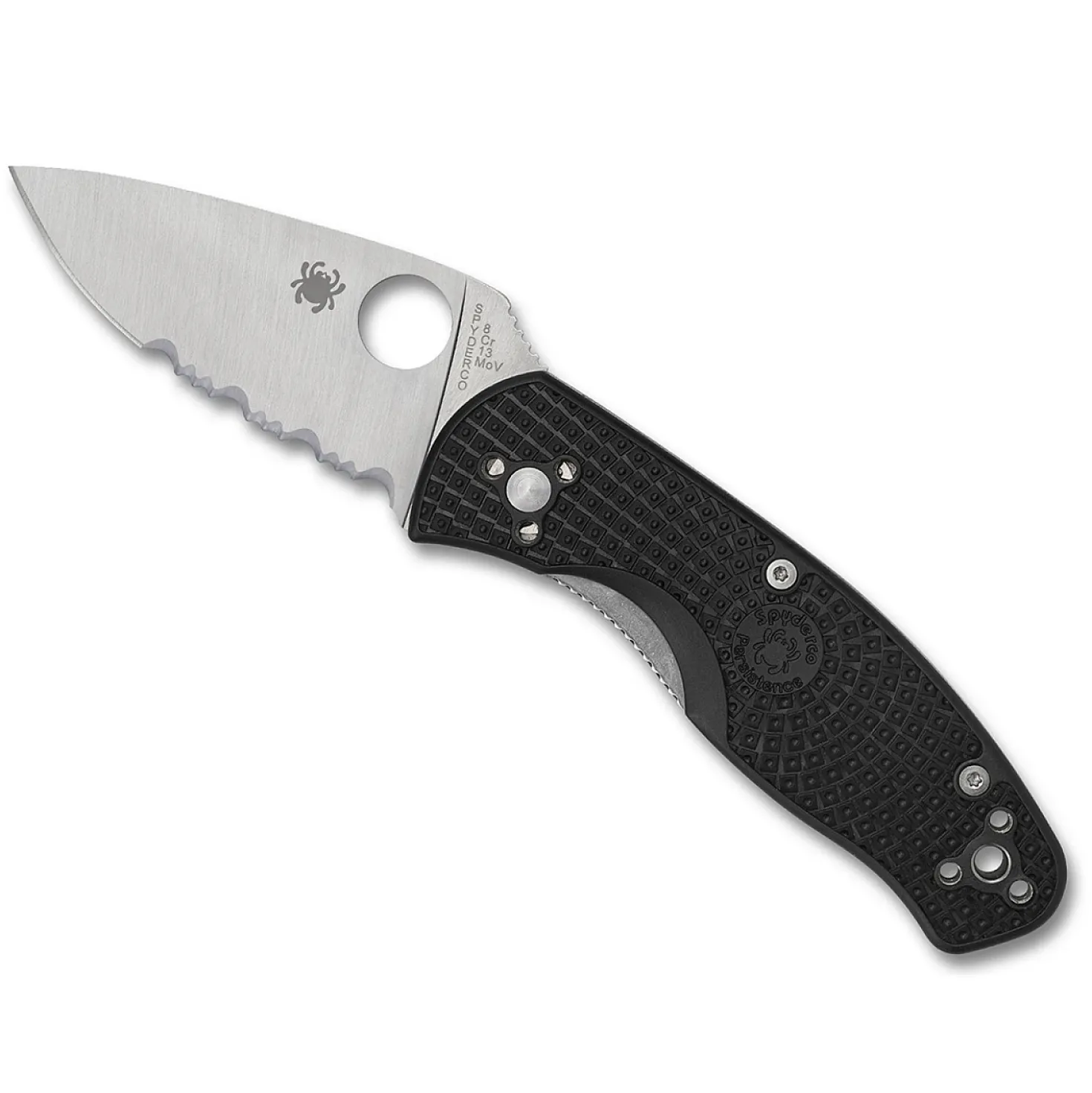 Spyderco Persistence Lightweight Gekarteld C136PSBK Zakmes
