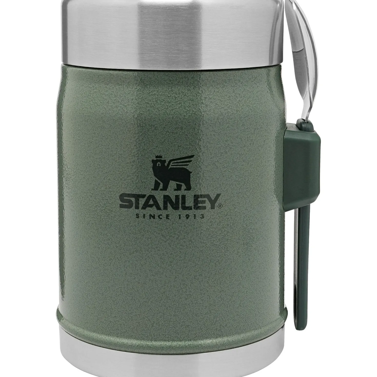Stanley Adventure Vacuum Food Jar 400 ml + Spork Hammertone Green
