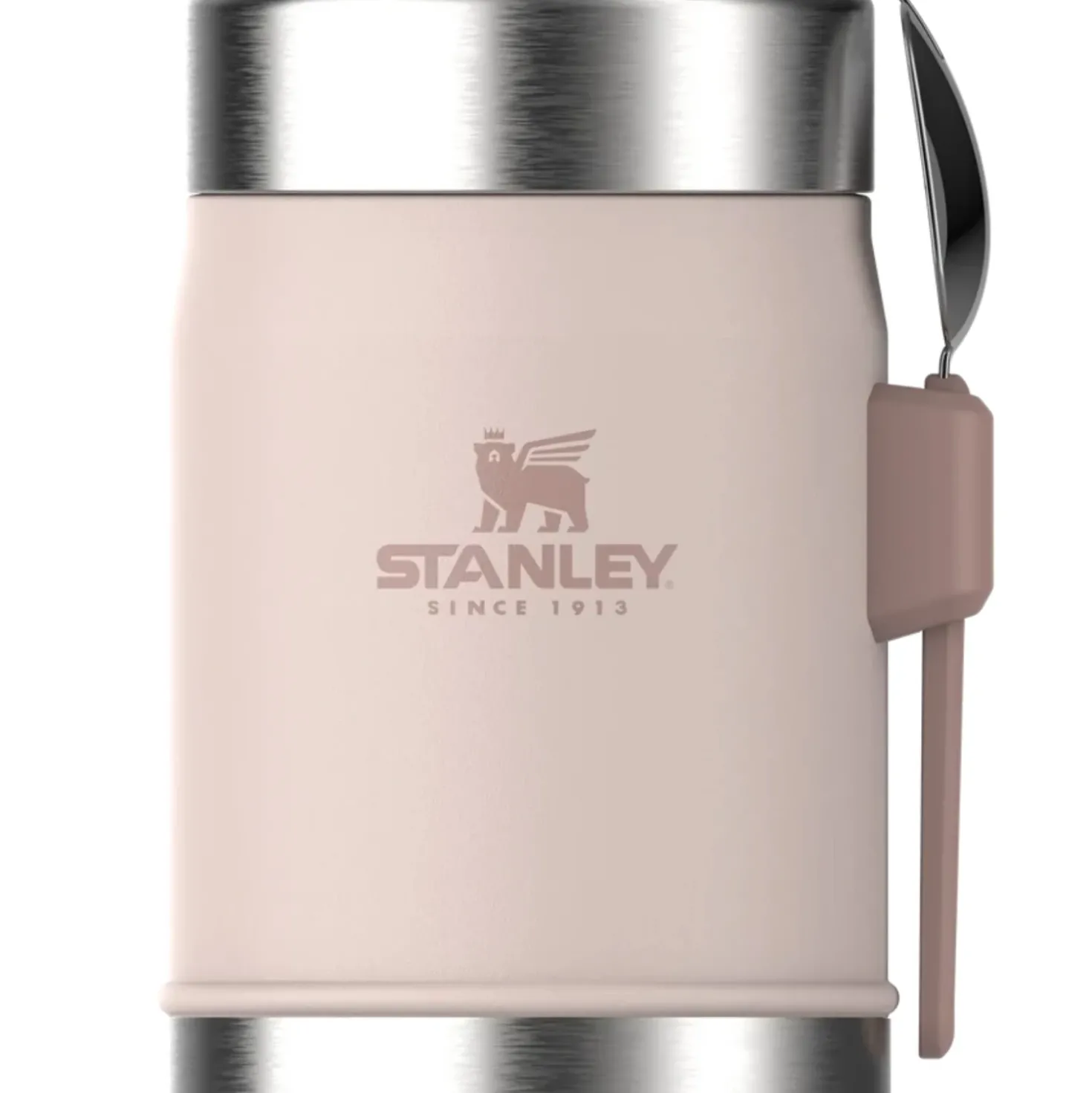Stanley Adventure Vacuum Food Jar 400 ml + Spork Rose Quartz