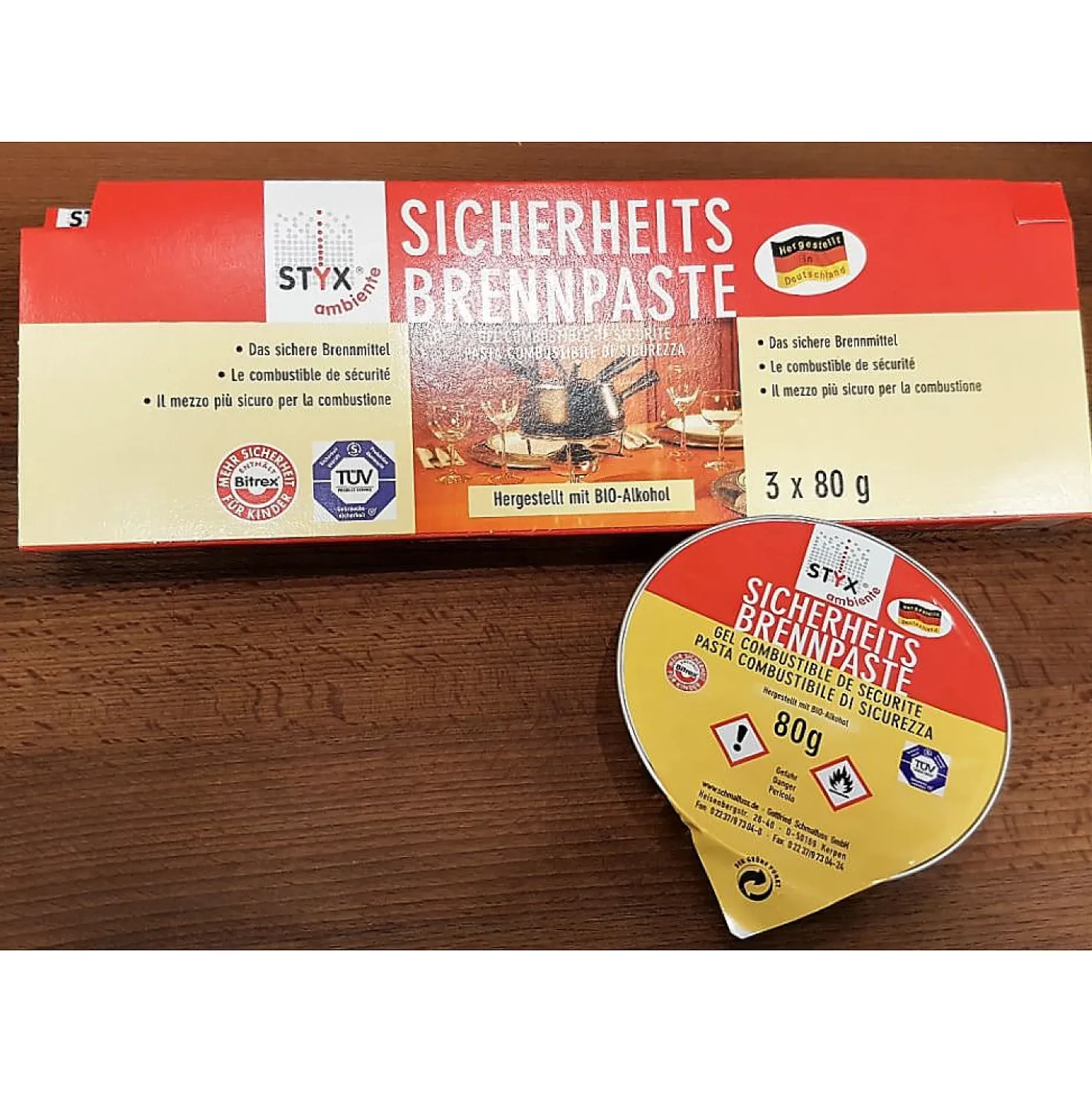 Styx Brandpasta voor Fondue