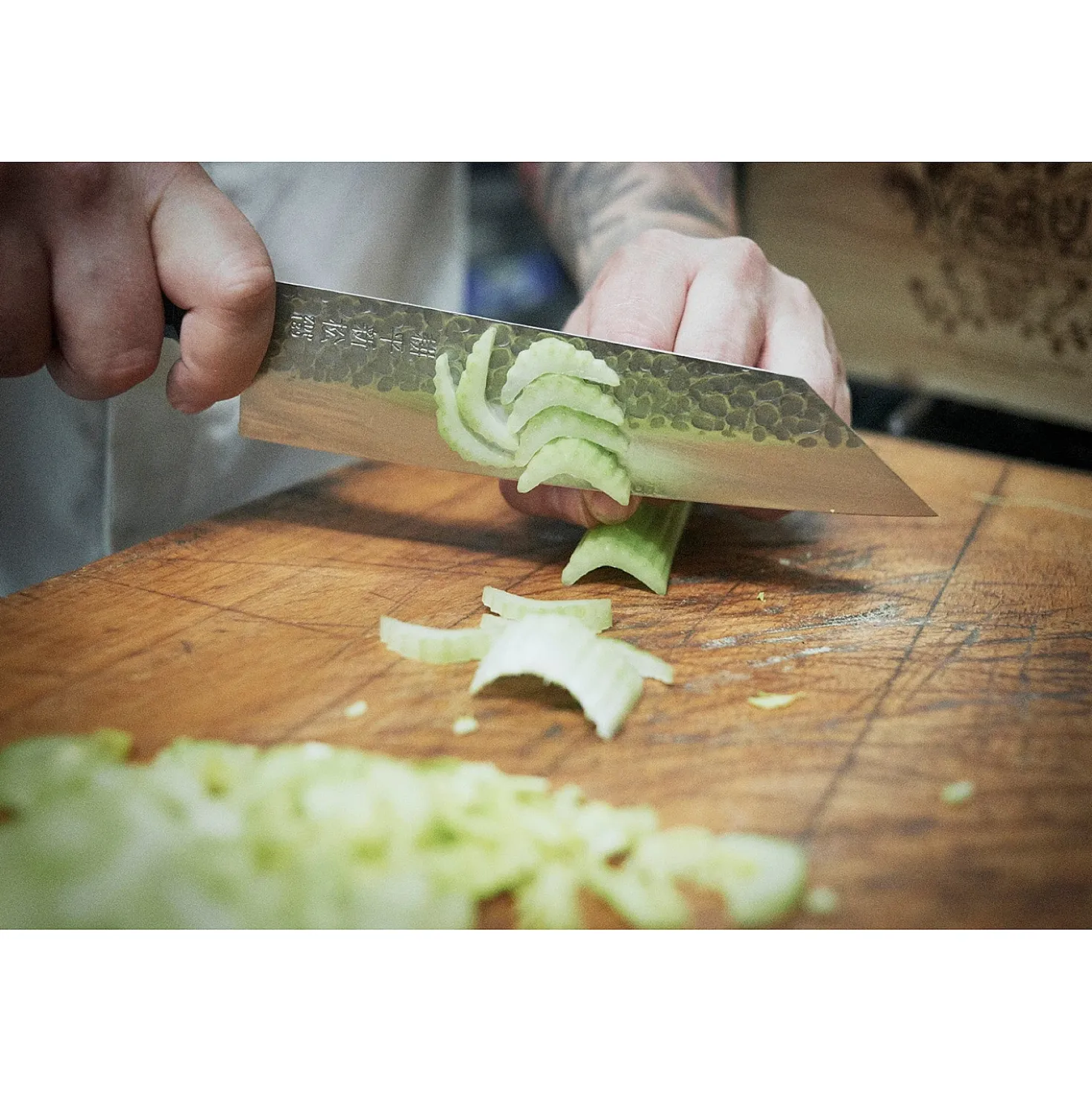 Suncraft Kouhei-Shinmatsu ZDP189 Silver Bunka 20 cm