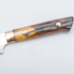 Takeshi Saji Aogami #2 Rainbow Cowhorn Petty 13 cm