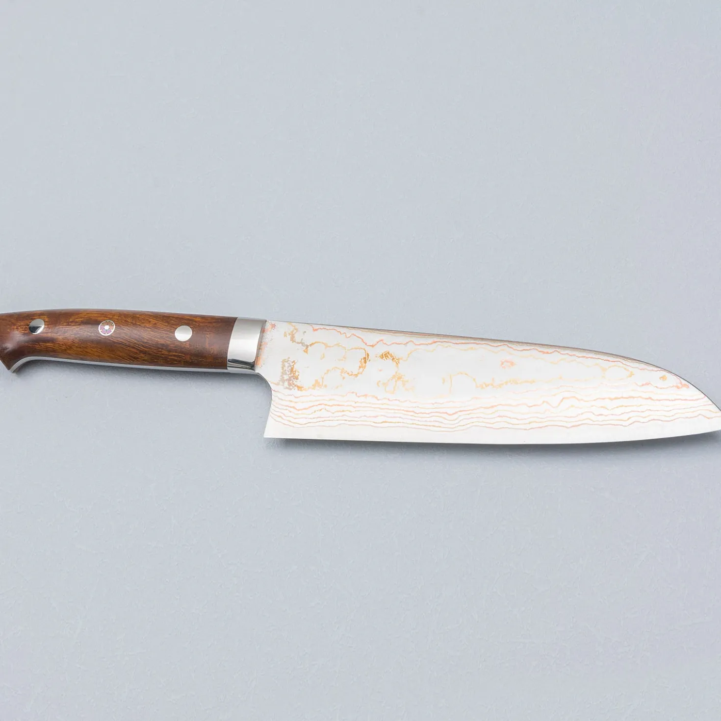 Takeshi Saji Rainbow Aogami Ironwood Santoku 18 cm