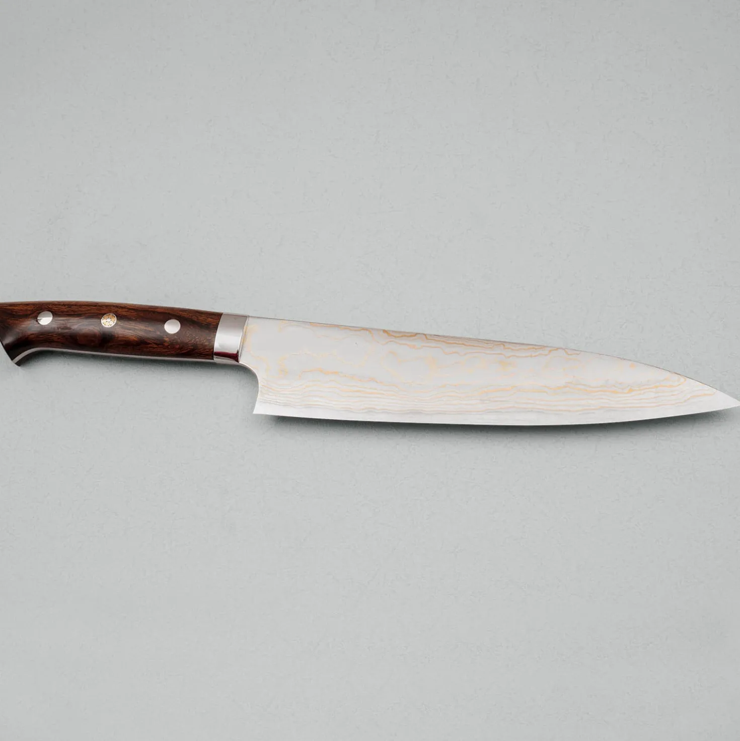 Takeshi Saji Rainbow Aogami Ironwood Gyuto 21 cm